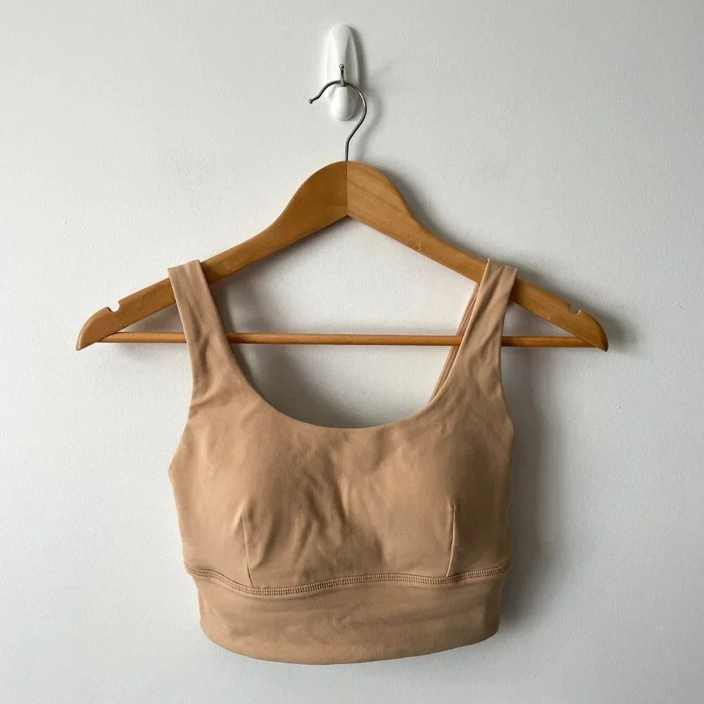 Lululemon Align Sports Bra C/D Cup Contour Beige Size 4